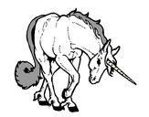 Dibujo Unicornio bravo pintado por rubi123