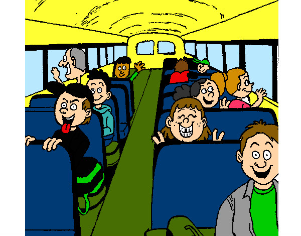 Dibujo Autobus escolar pintado por mina54