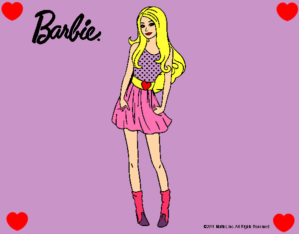 Dibujo Barbie veraniega pintado por jng9