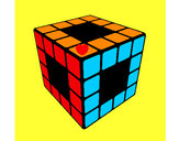 Dibujo Cubo de Rubik pintado por martihoran