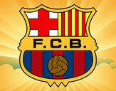Dibujo Escudo del F.C. Barcelona pintado por blaya13