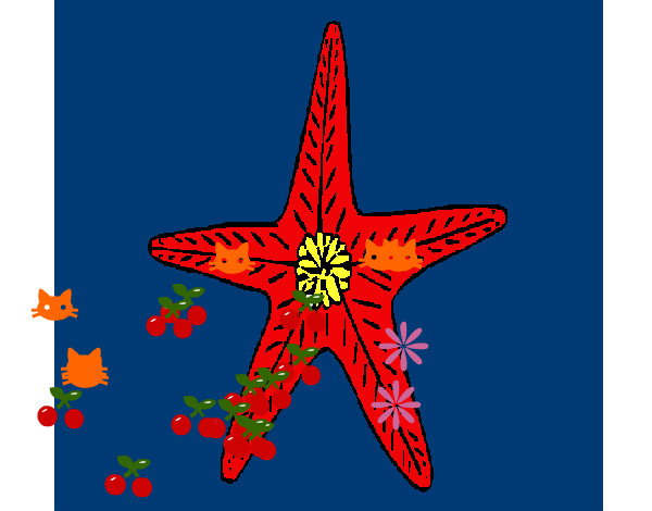 Dibujo Estrella de mar pintado por VITOM