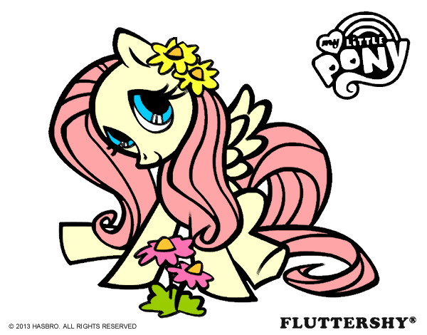 Dibujo Fluttershy pintado por Marisok