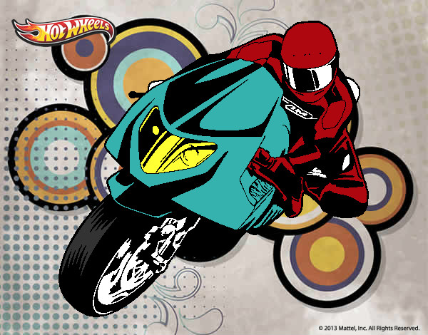 Dibujo Hot Wheels Ducati 1098R pintado por zook