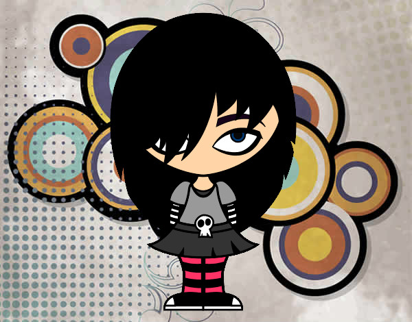 Dibujo Look Emo pintado por helena1123