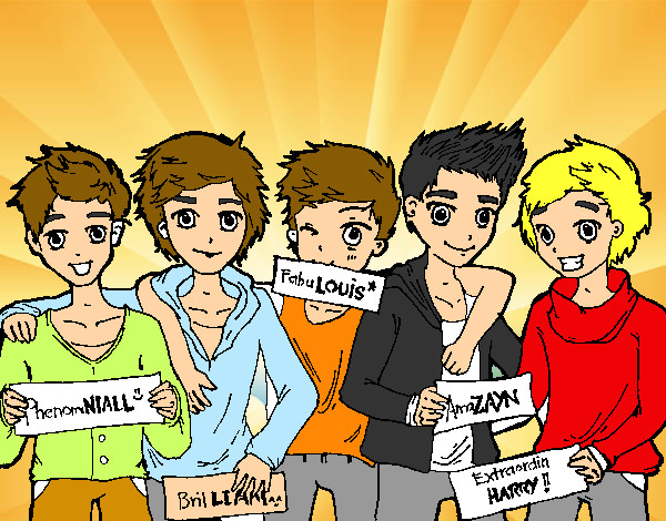 Dibujo Los chicos de One Direction pintado por SUNSHINE