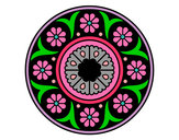 Dibujo Mandala flor pintado por mercedesr
