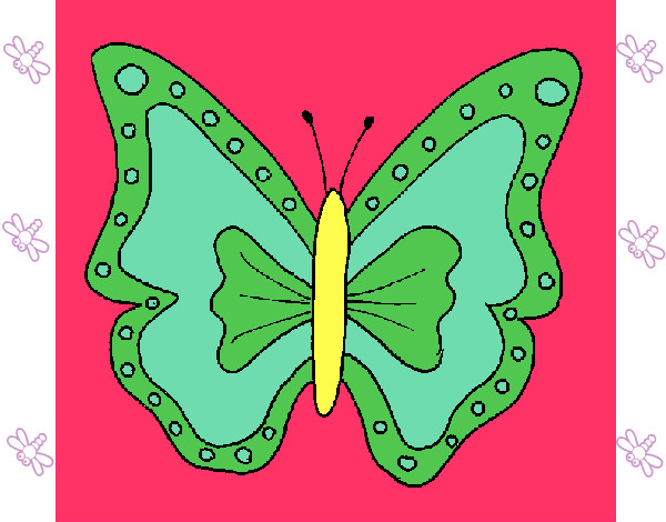 Dibujo Mariposa 4a pintado por LAPROGAMER