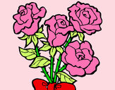 Dibujo Ramo de rosas pintado por Melax