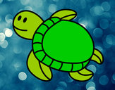 Dibujo Tortuga nadando pintado por DANY200326