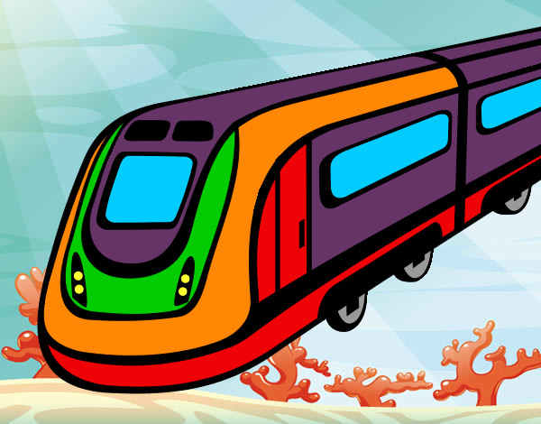 Dibujo Tren de alta velocidad pintado por DANY200326