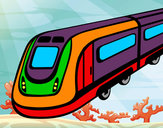 Dibujo Tren de alta velocidad pintado por DANY200326