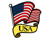 Dibujo Bandera de los Estados Unidos pintado por BetoRivas