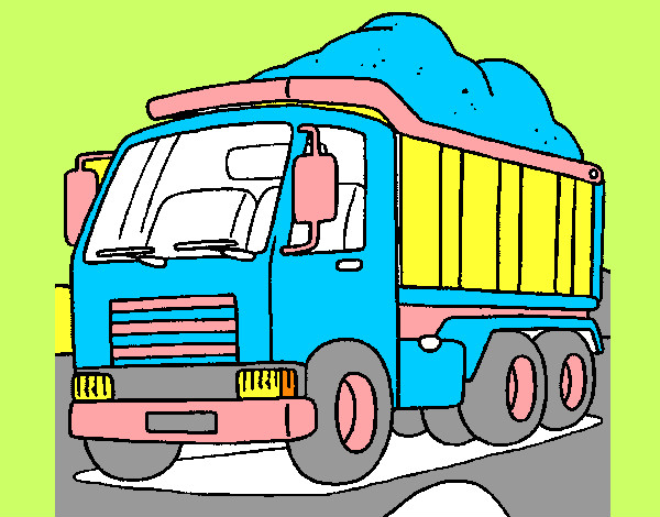 Dibujo Camión de carga 1 pintado por frankeli