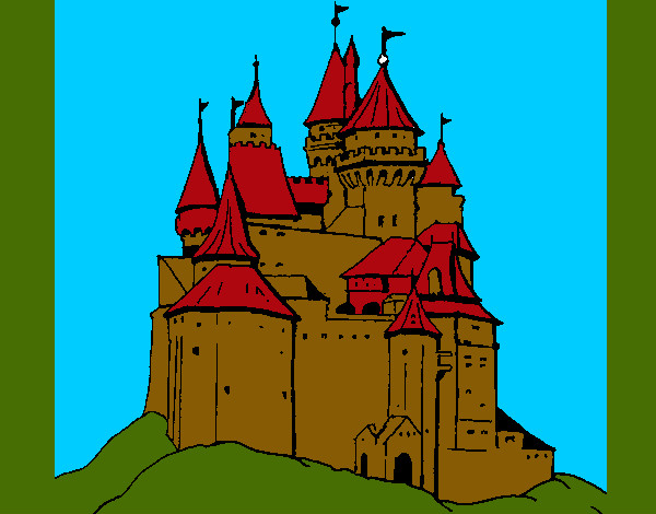Dibujo Castillo medieval pintado por zeus1974