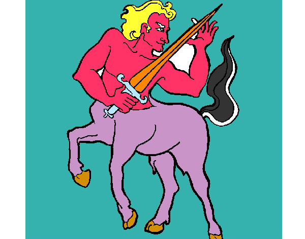 Dibujo Centauro pintado por LILAROEDOR