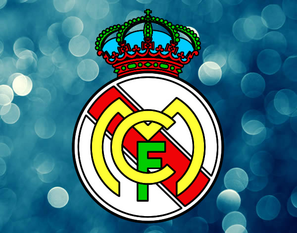 Dibujo Escudo del Real Madrid C.F. pintado por gisbler