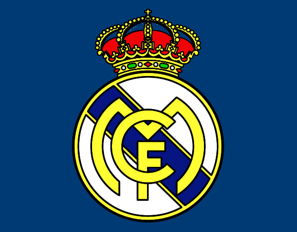 Dibujo Escudo del Real Madrid C.F. pintado por luisin7778