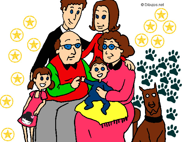 Dibujo Familia pintado por luisin7778