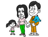 Dibujo Familia feliz pintado por frankeli