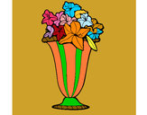 Dibujo Jarrón de flores 2a pintado por MARYG47