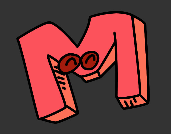 Dibujo Letra M pintado por Moremira