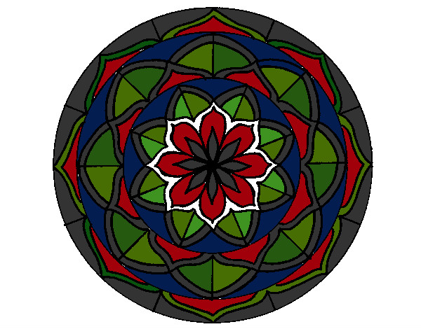 Dibujo Mandala 6 pintado por ariaerost