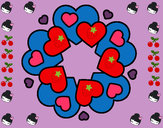 Dibujo Mandala de corazones pintado por ALE1224