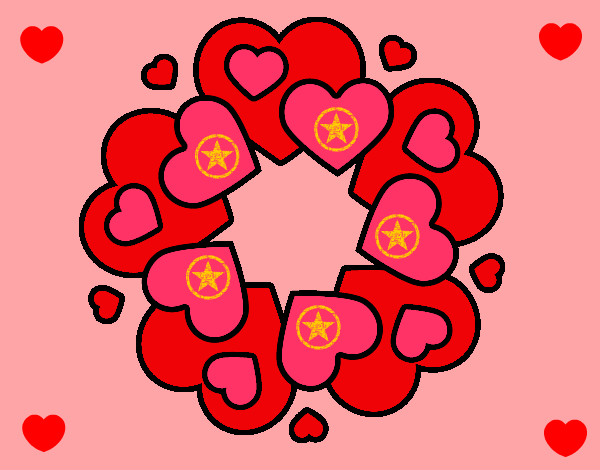 Dibujo Mandala de corazones pintado por divahotmal