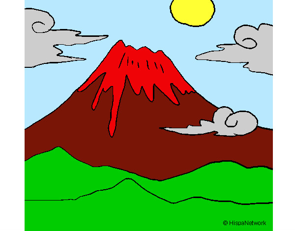 Dibujo Monte Fuji pintado por anita14