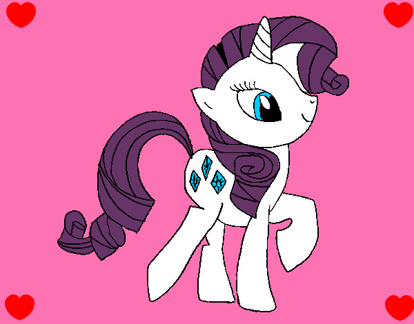 Dibujo Rarity pintado por jng9