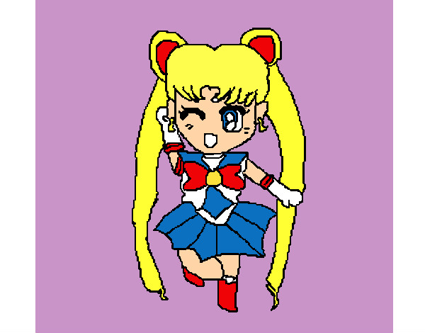 Dibujo Sailor Moon pintado por mayleen 