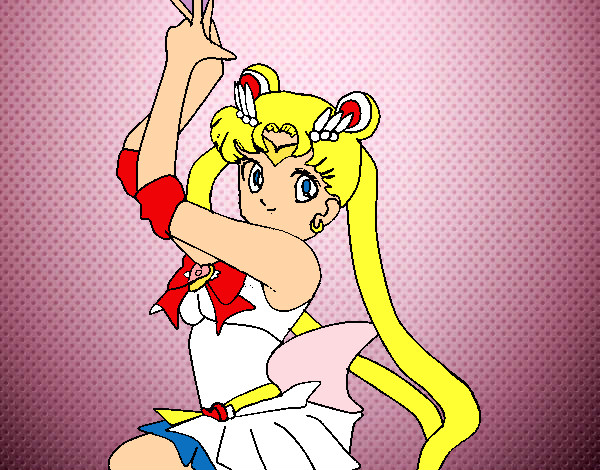 Dibujo Serena de Sailor Moon pintado por mayleen 