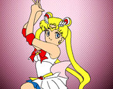 Dibujo Serena de Sailor Moon pintado por mayleen 