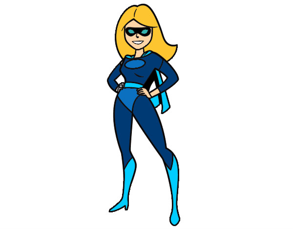 Dibujo Superheroina pintado por Moremira
