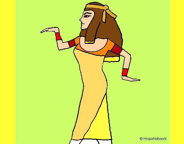 Dibujo Bailarina egipcia 1 pintado por erika9
