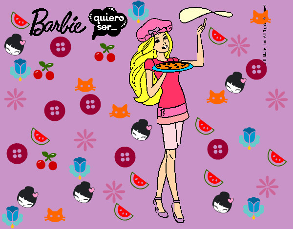 Dibujo Barbie cocinera pintado por LuciTini