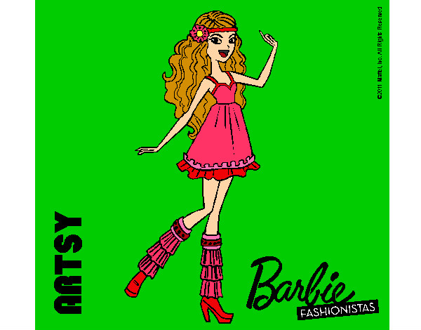 Dibujo Barbie Fashionista 1 pintado por mimomimo