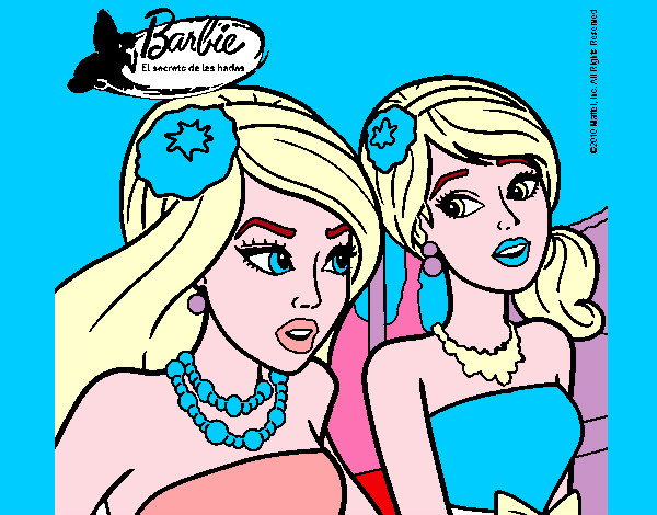 Dibujo Barbie y su amiga 1 pintado por ian020305