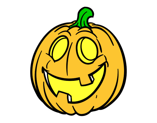 Dibujo Calabaza de Halloween pintado por sofihergo2