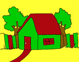 Dibujo Casa con valla pintado por frankeli