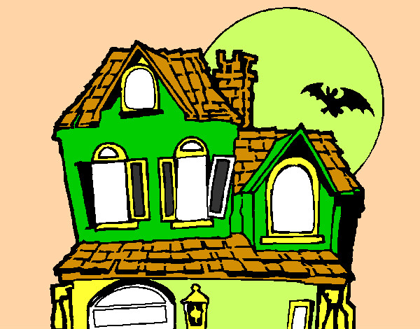 Dibujo Casa del misterio pintado por frankeli