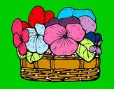 Dibujo Cesta de flores 12 pintado por fannylu_20
