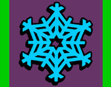 Dibujo Copo de nieve 2 pintado por violeta19