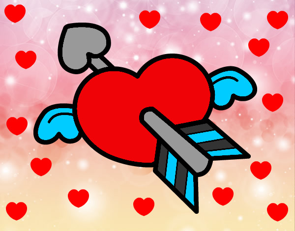Dibujo Corazón de San Valentín pintado por mikikta