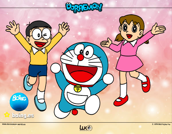 Dibujo Doraemon y amigos pintado por iai14