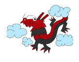 Dibujo Dragón chino 1 pintado por roceta22