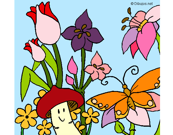 Dibujo Fauna y flora pintado por vivizal