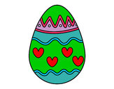 Dibujo Huevo con corazones pintado por giuli321