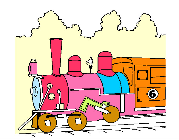 Dibujo Locomotora pintado por cayo